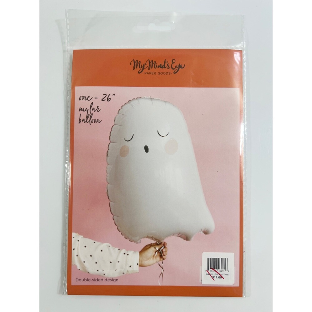 Trick or Treat Ghost Mylar Balloon